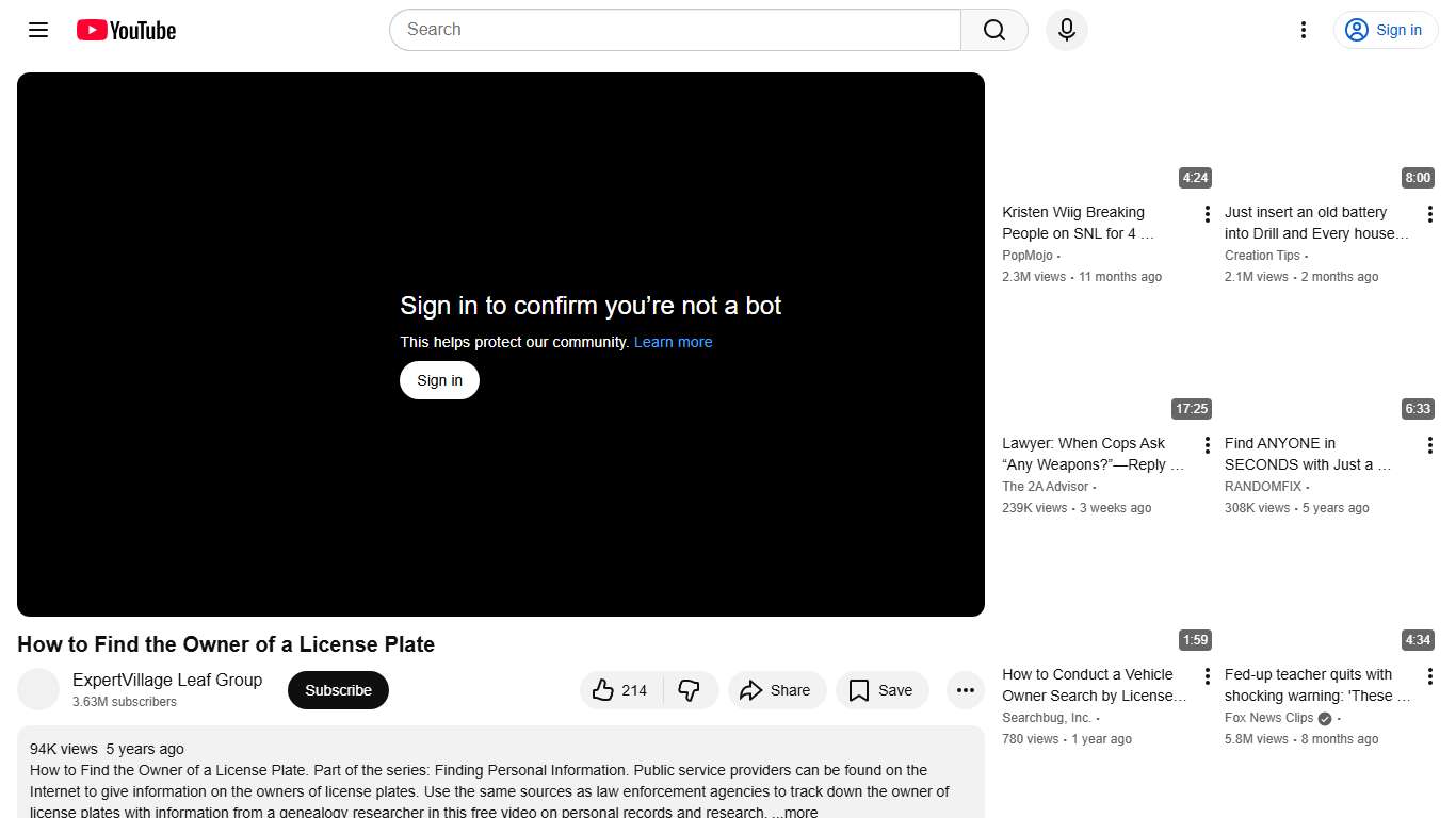 How to Find the Owner of a License Plate - YouTube